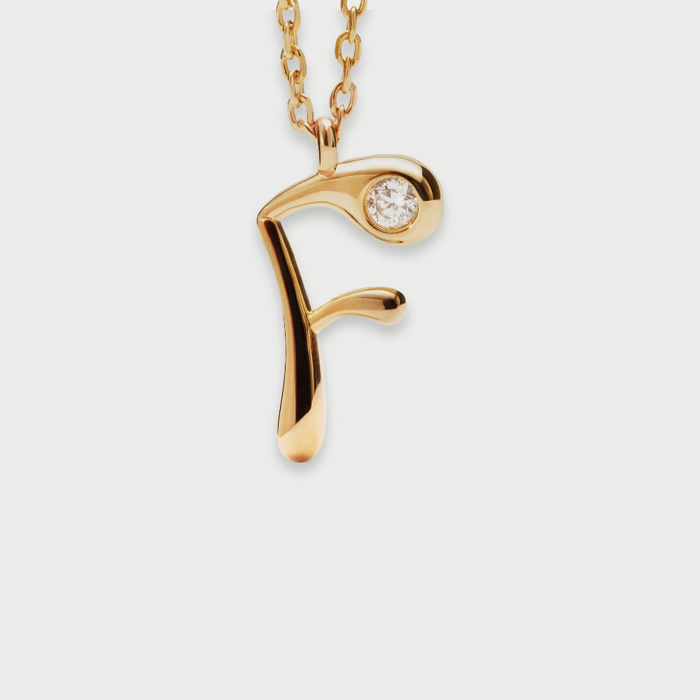 Collana con Pendente Iniziale F – PD Paola CO01-B79