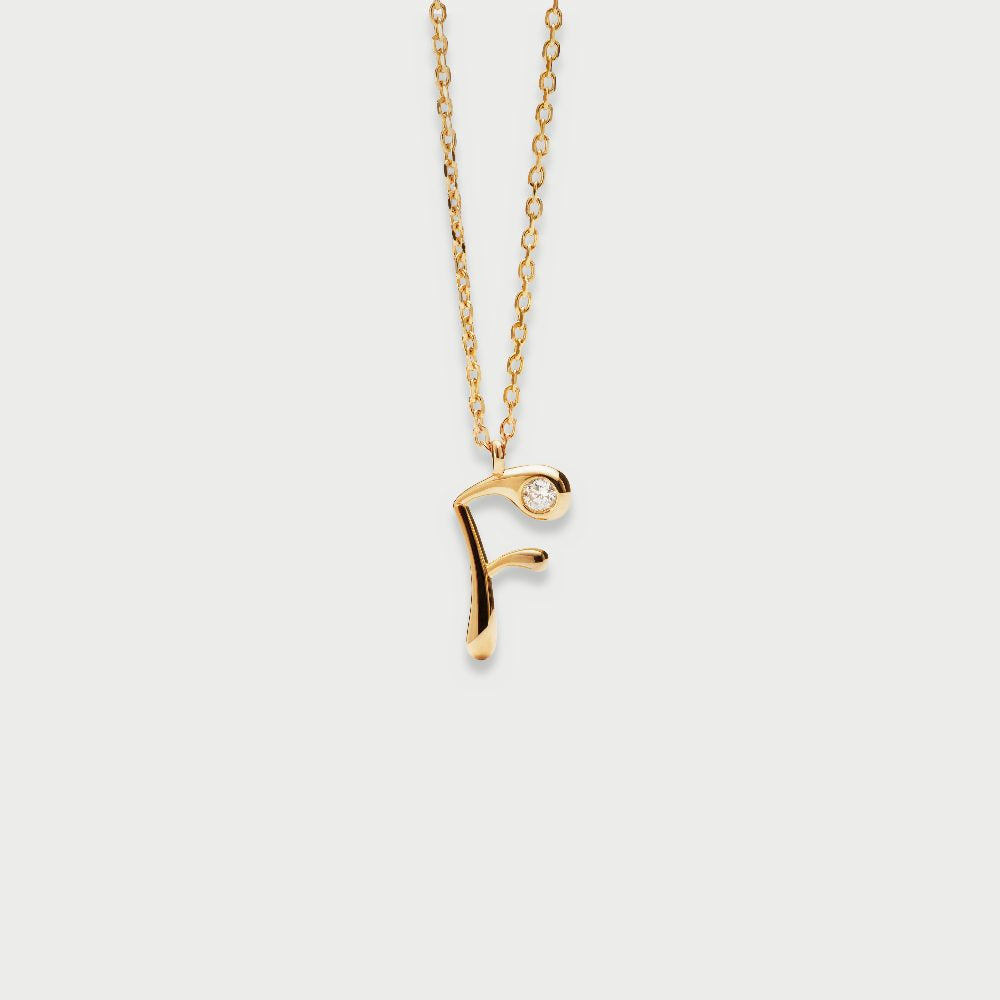 Collana con Pendente Iniziale F – PD Paola CO01-B79