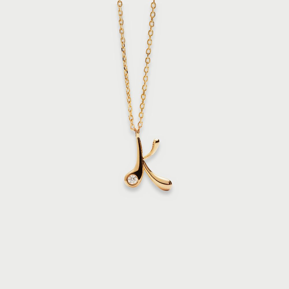 Collana con Pendente Iniziale K – PD Paola CO01-B84
