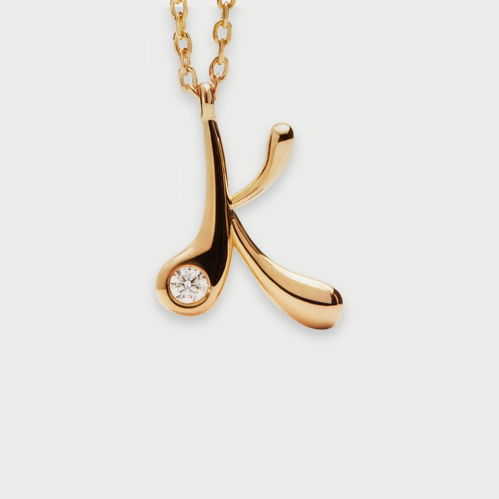 Collana con Pendente Iniziale K – PD Paola CO01-B84