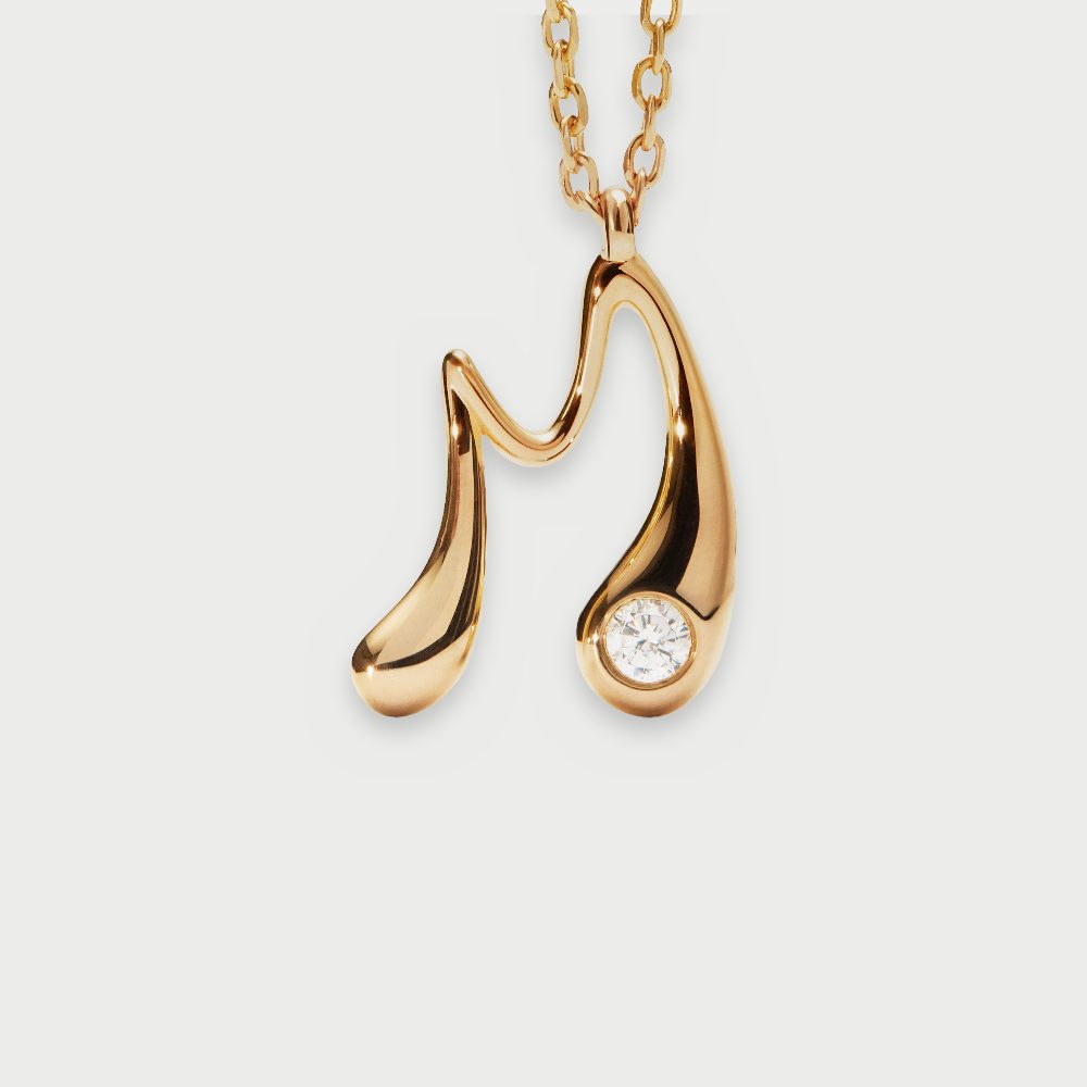 Collana con Pendente Iniziale M – PDPAOLA CO01-B86
