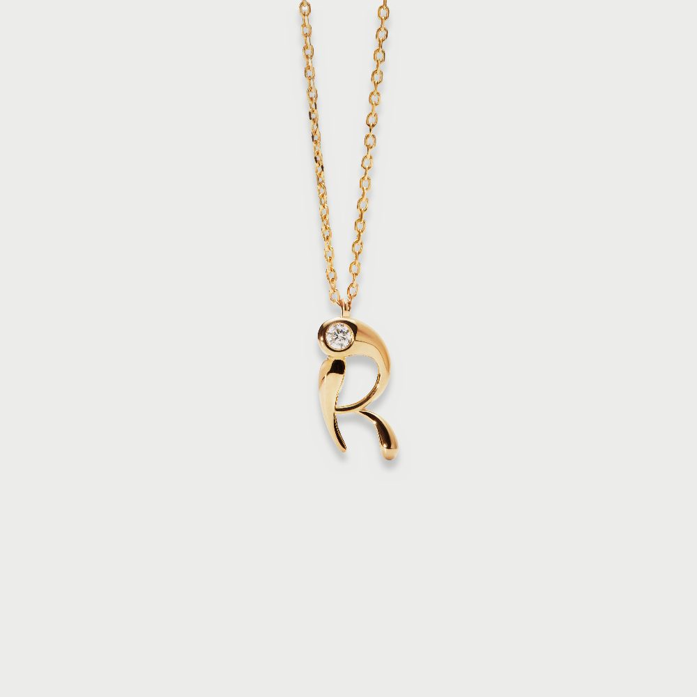 Collana con Pendente Iniziale R – PD Paola CO01-B91