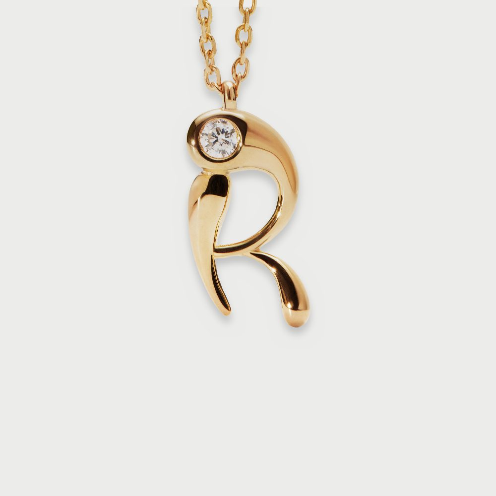 Collana con Pendente Iniziale R – PD Paola CO01-B91