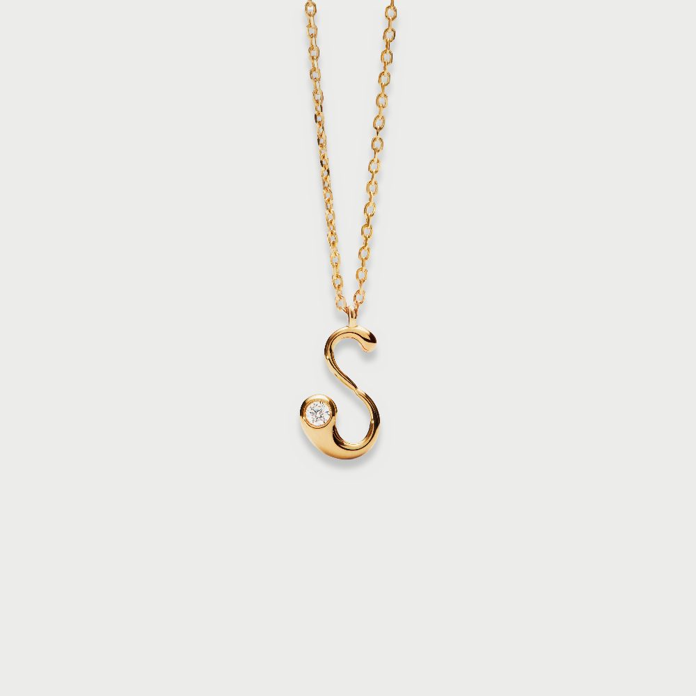 Collana con Pendente Iniziale S – PD Paola CO01-B92