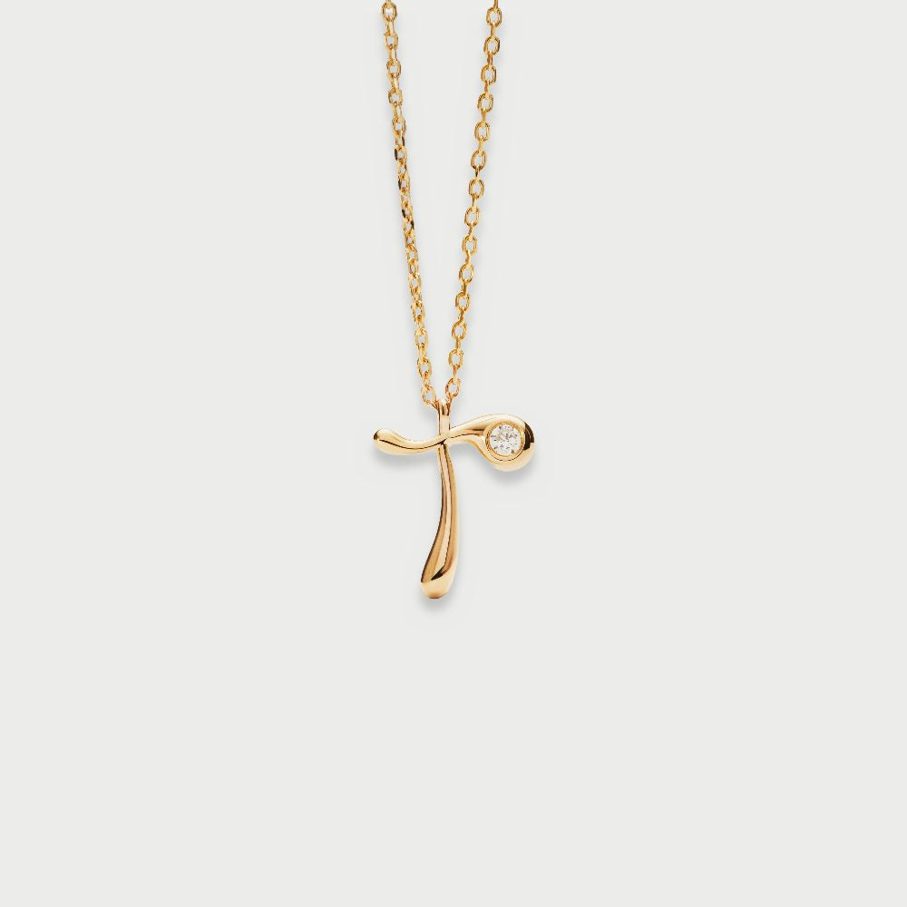 Collana con Pendente Iniziale T – PD Paola CO01-B93