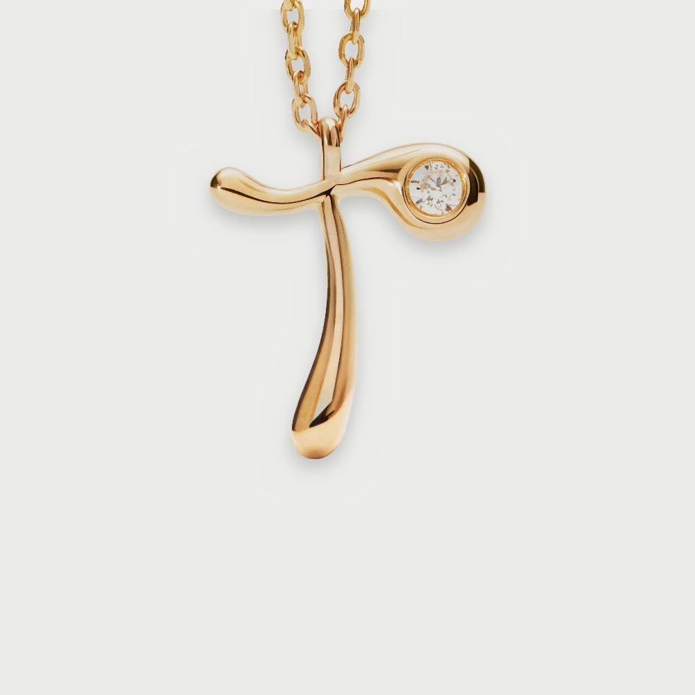 Collana con Pendente Iniziale T – PD Paola CO01-B93