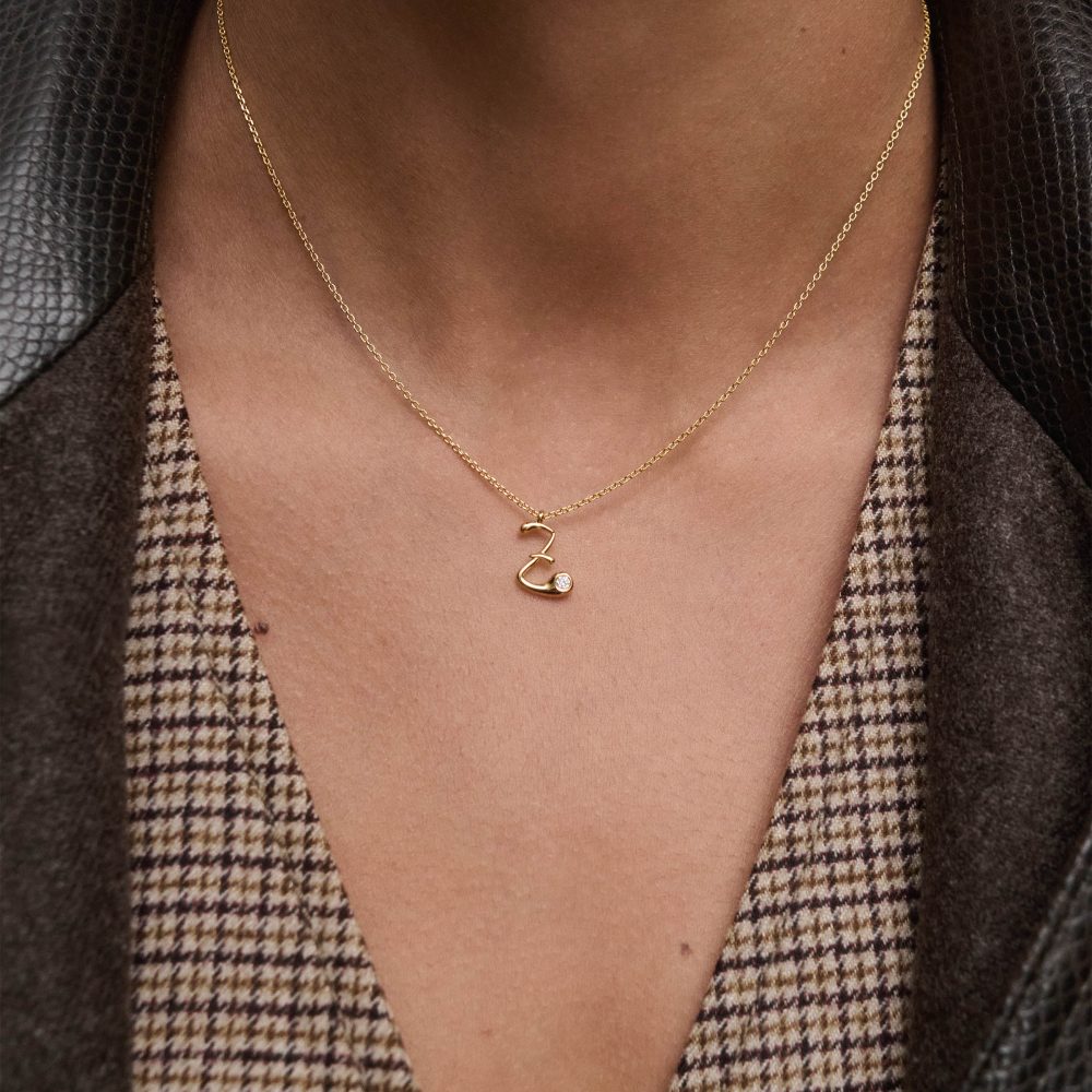 Collana con Pendente Iniziale Z – PD Paola CO01-B99 indossato