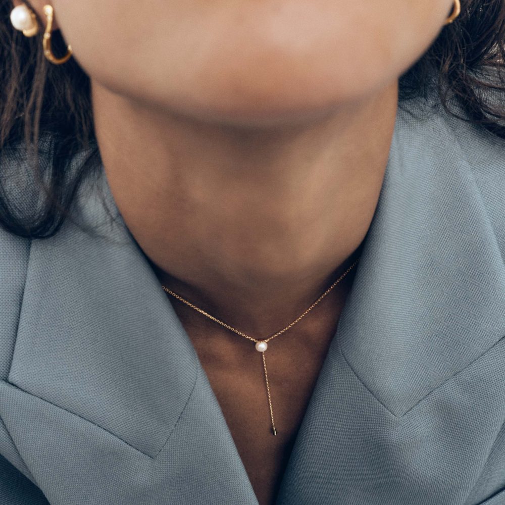 Collana Stella con Perla – PD Paola CO01-C30 indossato