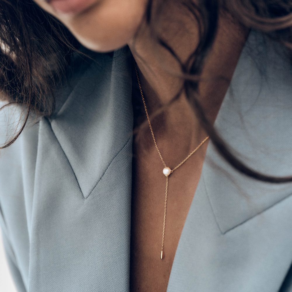 Collana Stella con Perla – PD Paola CO01-C30 indossato