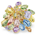 Anello cocktail Gema Swarovski 5753503, multicolore, finitura oro 18K