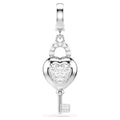 Charm Idyllia Cuore con chiave Swarovski 5742957
