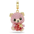 Charm Idyllia Orsetto rosa con fragola Swarovski 5738357