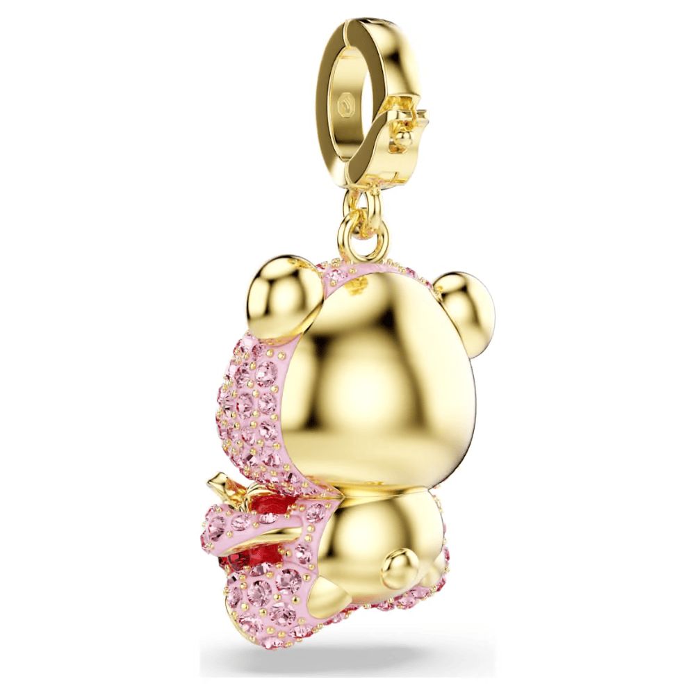 Charm Idyllia Orsetto rosa con fragola Swarovski 5738357 – foto 5