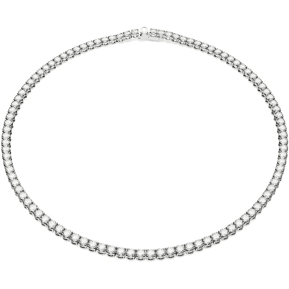 Collana Matrix Tennis placcata rodio Swarovski 5681801