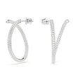 Orecchini a cerchio Dextera intrecciati Swarovski 5695939