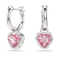 Orecchini pendenti Chroma cuore rosa Swarovski 5757814