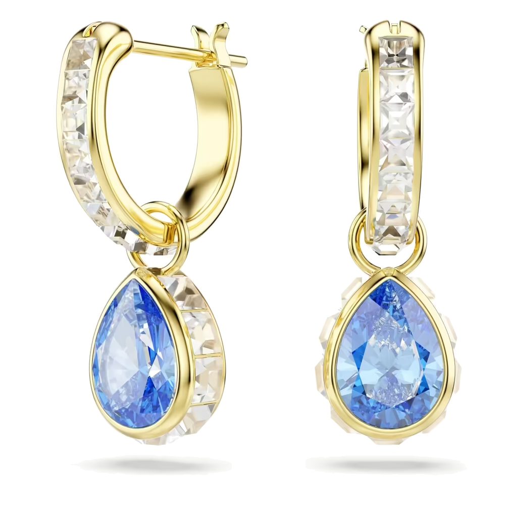 Orecchini pendenti Chroma goccia blu Swarovski 5757815