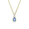Pendente Chroma goccia blu Swarovski 5757786