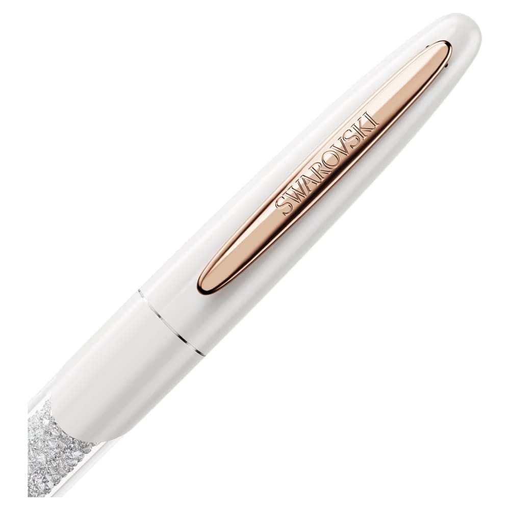 Penna roller Crystalline bianca oro rosa Swarovski 5728390 – foto 2