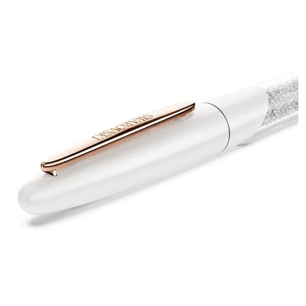 Penna roller Crystalline bianca oro rosa Swarovski 5728390 – foto 4